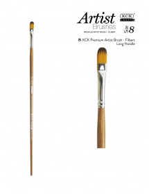 KCK PREMIUM FLAT LONG HANDLE BRUSH - BR 121FR #08